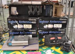 5x Vivanco indoor aerials, modem