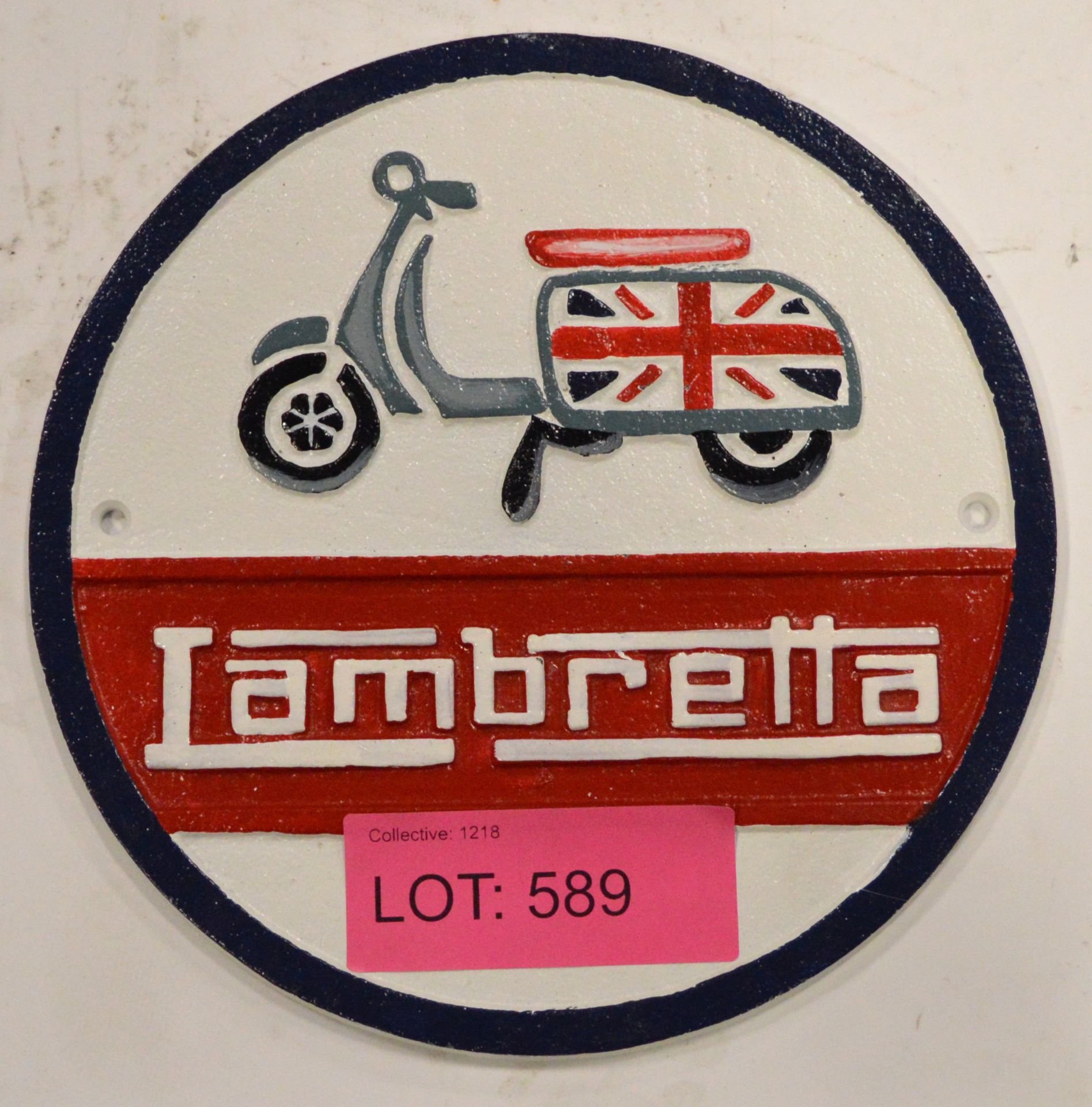 Cast Iron Sign - Lambretta - 240mm.