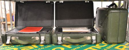 3x Portable Data Storage Devices in Carry Cases.