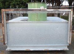 Galvanised enclosure with extraction duct