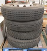 4x Lorry Tyres.