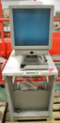 Canon MicroPrinter 90 MIcrofiche reader on stand