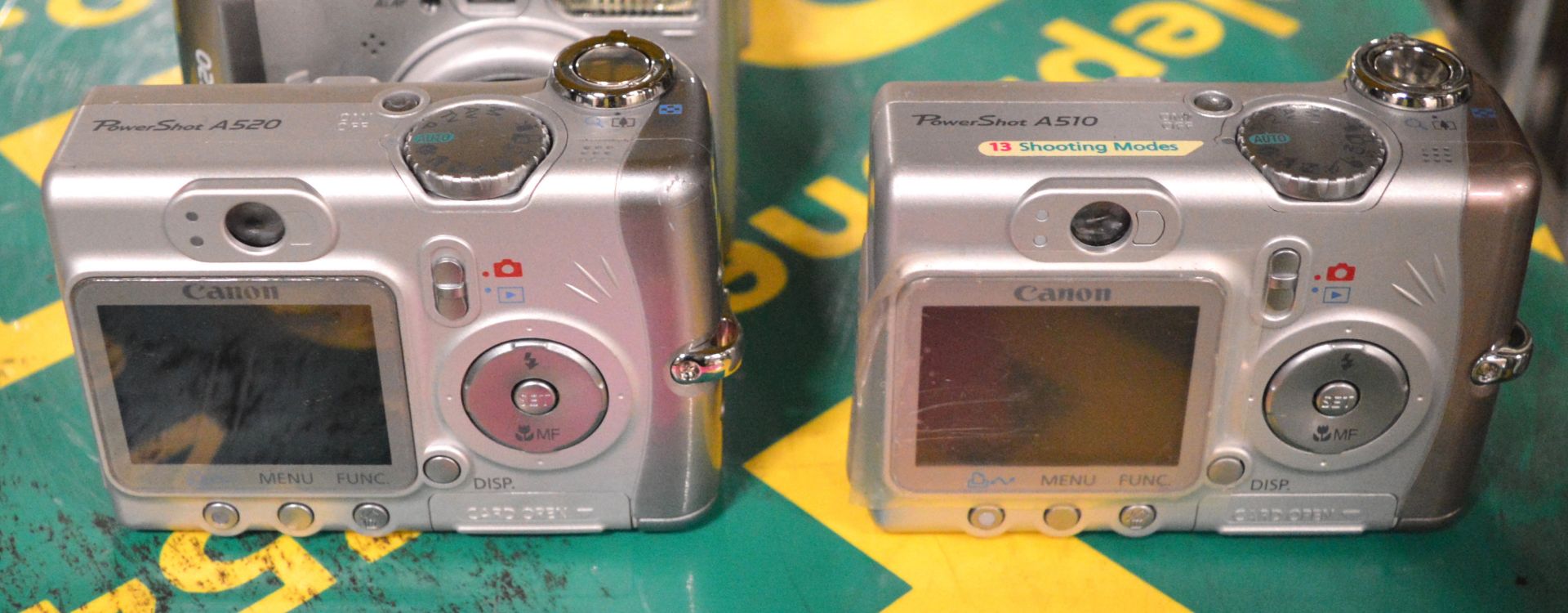 4x Canon PowerShot A520 Digital Cameras, 1x Canon PowerShot A510 Digital Camera - Tested & Working. - Image 2 of 2