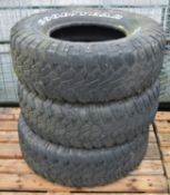 3x Goodyear Wrangler Tyres