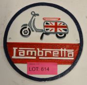 Cast Iron Sign - Lambretta - 240mm.