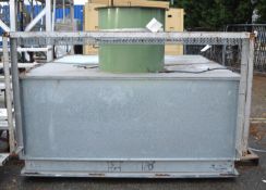 Galvanised enclosure with extraction duct