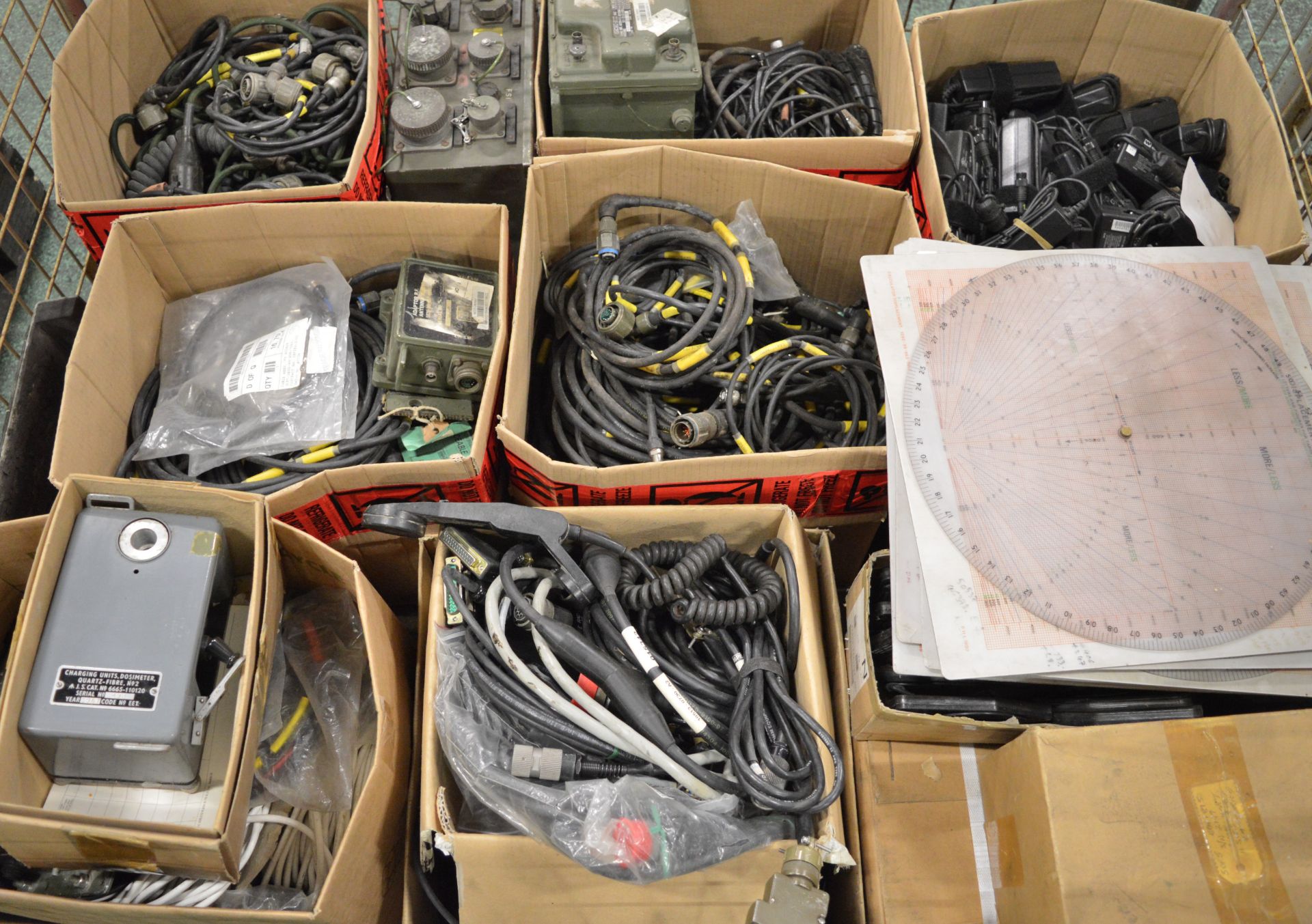 9x Boxes Military Radio Accessories & Equipment. - Image 2 of 2