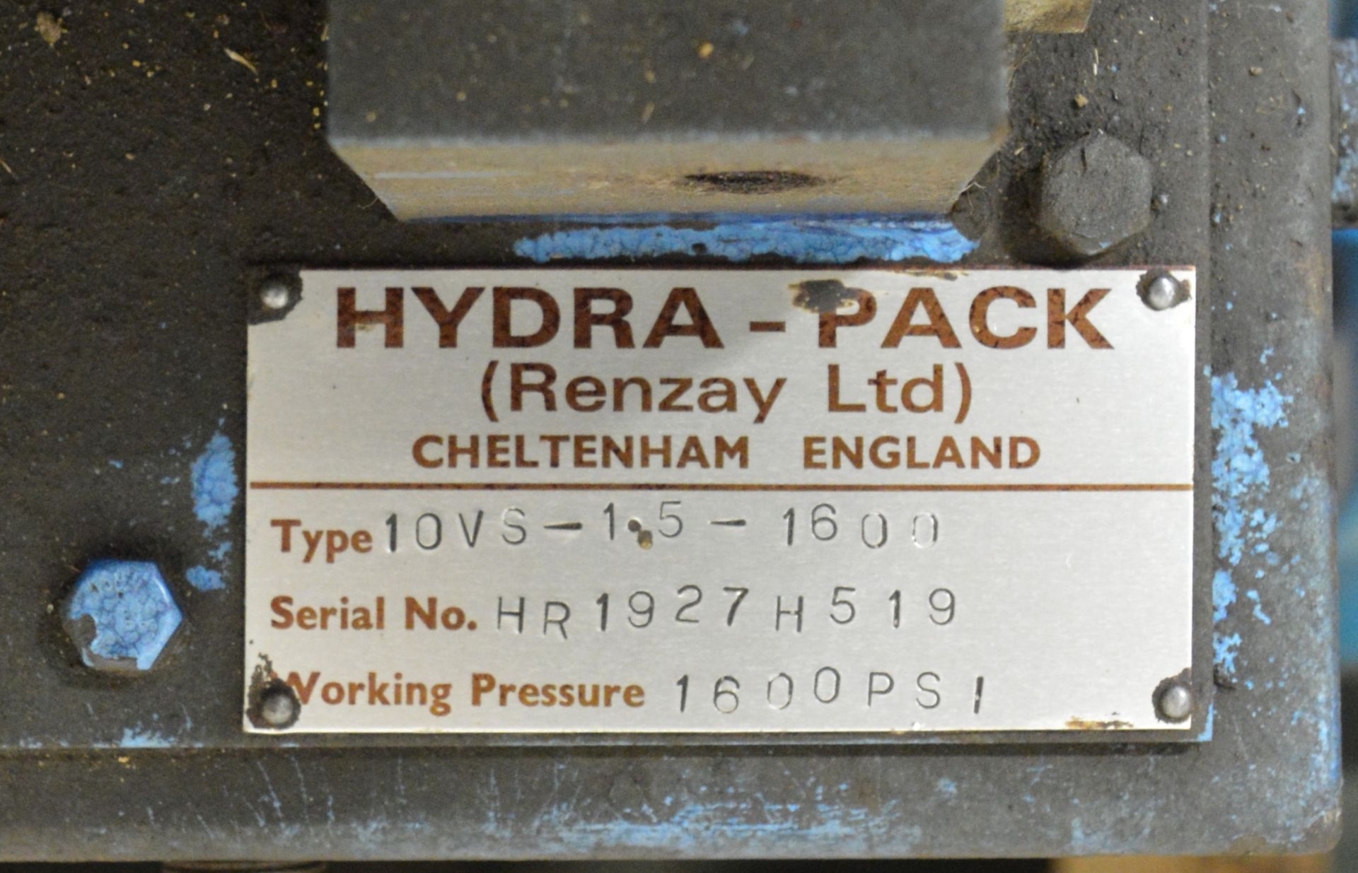 Fawcett Eng Hydra-Cushion HC200/1A - Hydra-Pak 10VS-1.5-1600. - Bild 3 aus 4