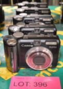 5x Canon PowerShot A640 Digital Cameras - Not Tested.