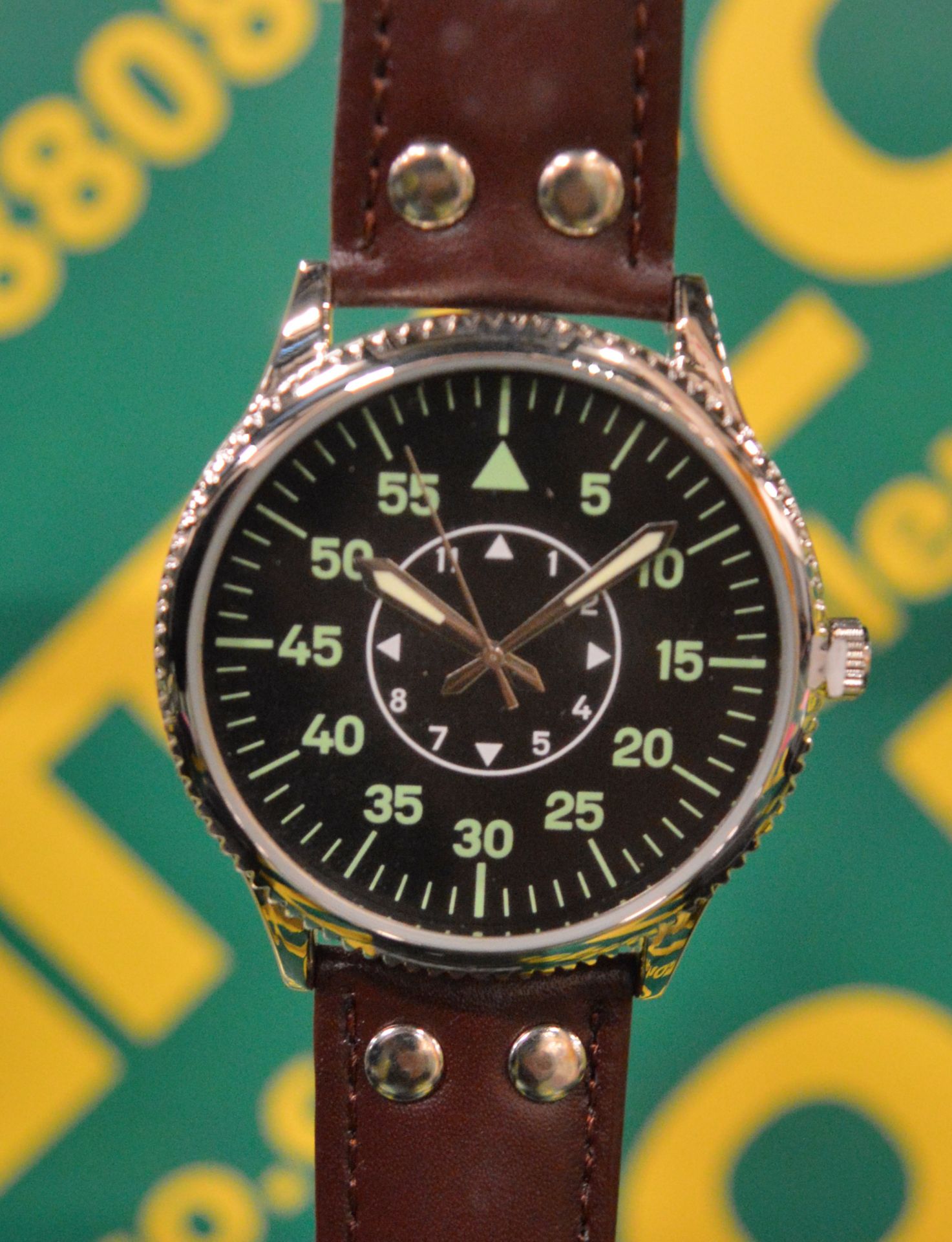 Reproduction Wristwatch - Luftwaffe Aviator. - Image 2 of 2