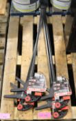 4x Dekton Lightweight 36" Clamps,