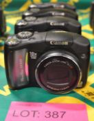 4x Canon PowerShot A640 Digital Cameras - Tested & Working.