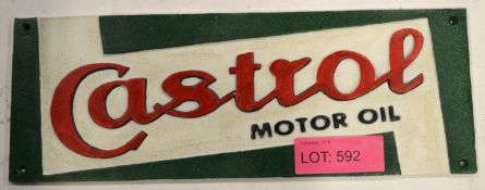 Cast Iron Sign - Castrol.