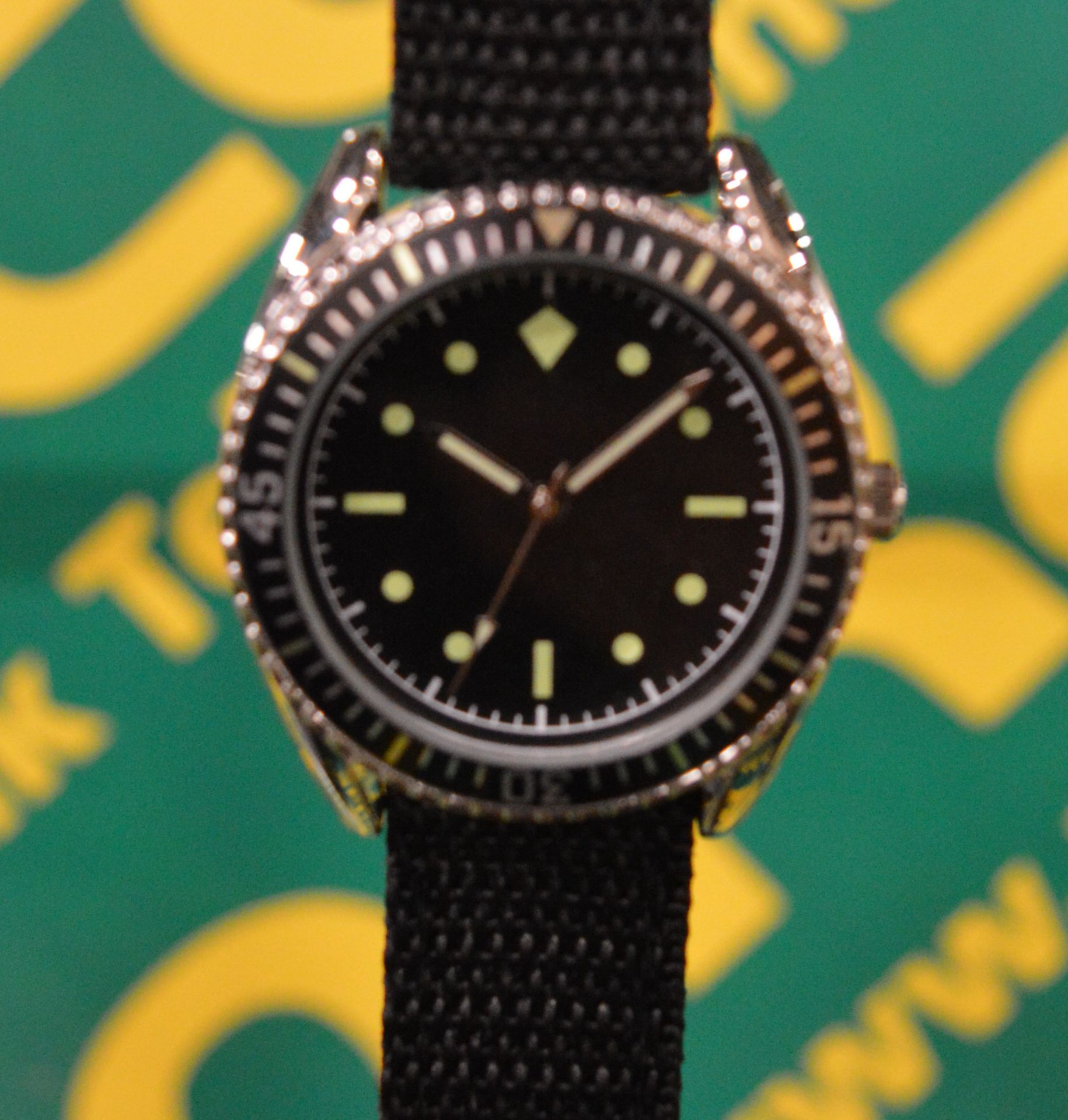Reproduction Wristwatch - German Naval Commando. - Image 2 of 2