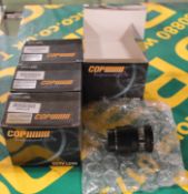 4x COP 15-L3508M CCTV Lenses.