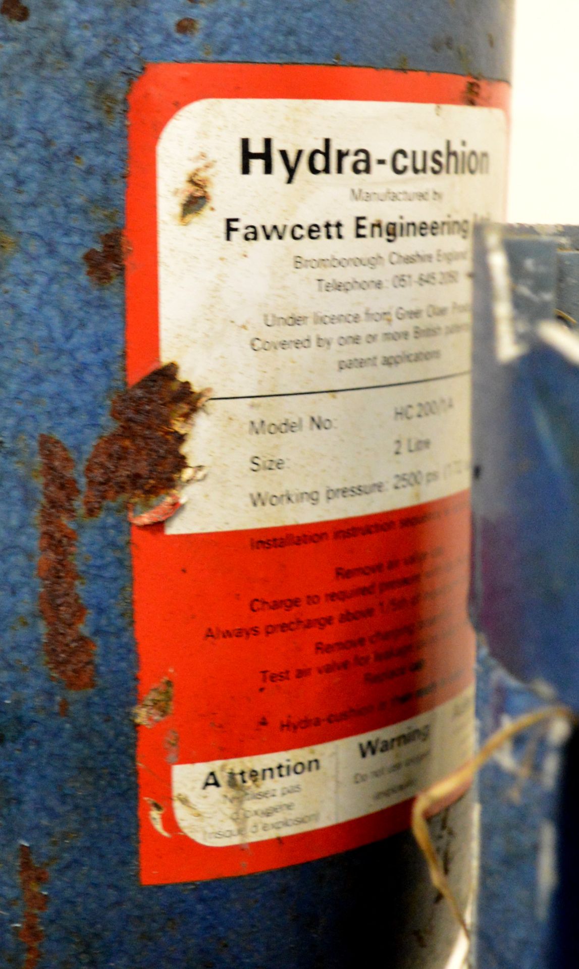 Fawcett Eng Hydra-Cushion HC200/1A - Hydra-Pak 10VS-1.5-1600. - Image 2 of 4