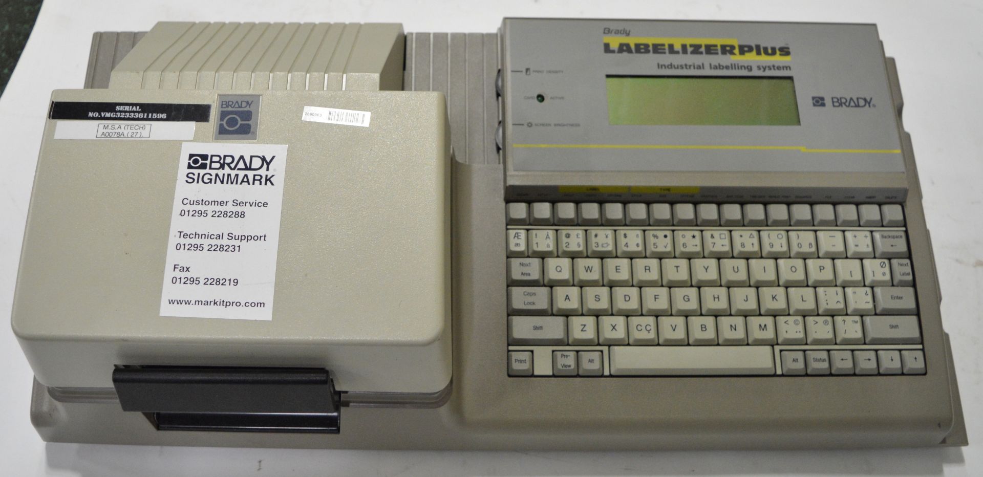 Brady Labelizer Plus Industrial Labelling Machine, 21x Boxes of Cartridges. - Image 2 of 4