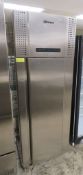 Gram Model: Plus k600 RSH - Stainless steel single door fridge