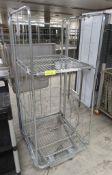 Portable metal storage cage