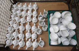 Various porcelain pouring jugs & bowls