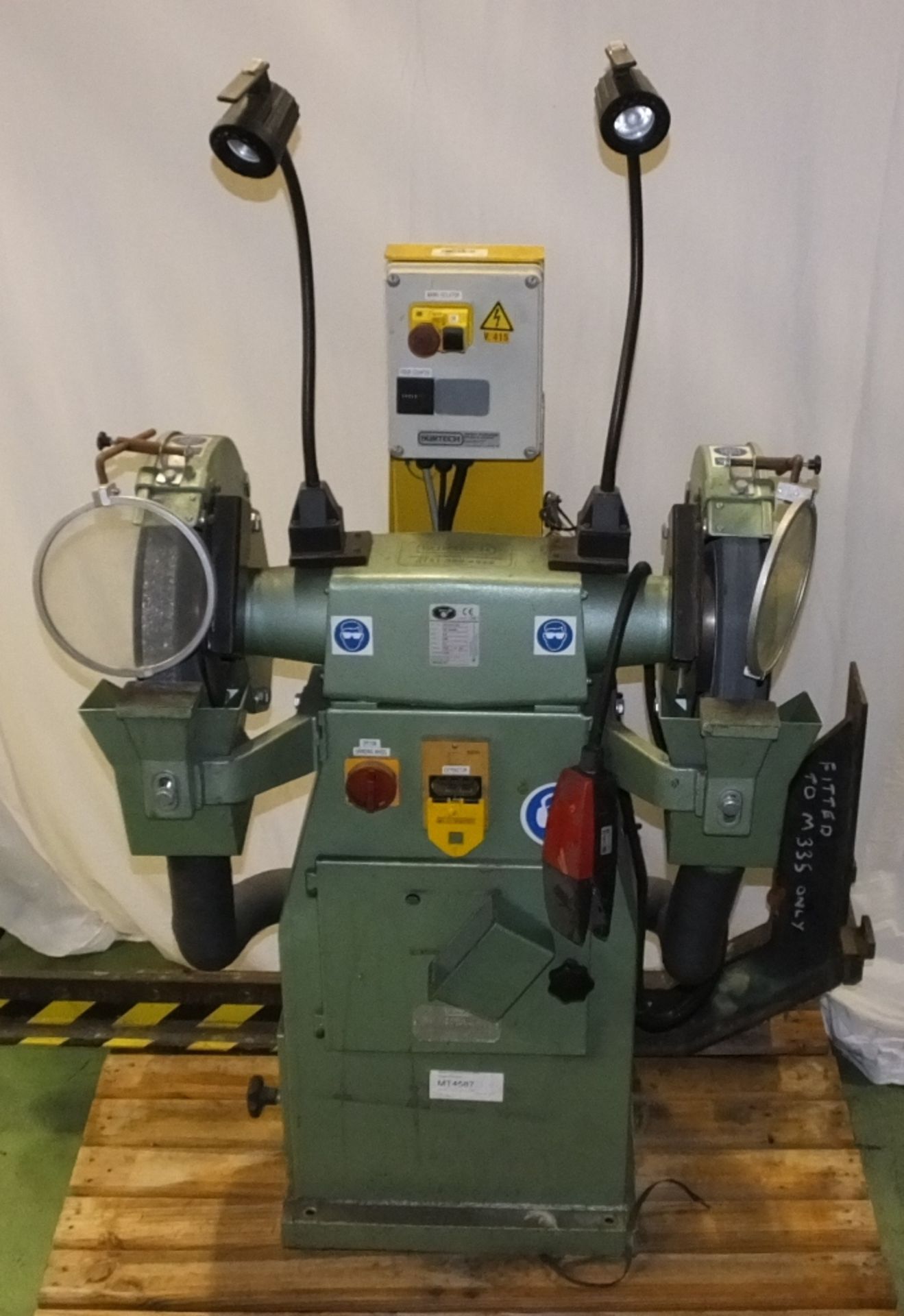 Roma Double Headed Grinder 30/40 - 400V - 5.1A - Serial 0512032.001 - hours run 40 - £5 Lo