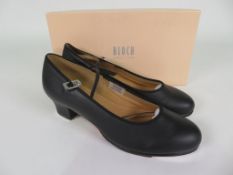 6 X PAIRS OF BLOCH SHOW-TAPPER WOMENS TAP SHOES; SO323L; BLACK; SIZE 10; BOXED