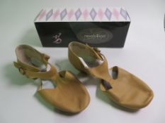 12 X PAIRS OF REVOLUTION DANCEWEAR GRECIAN SANDALS; 326; DARK TAN