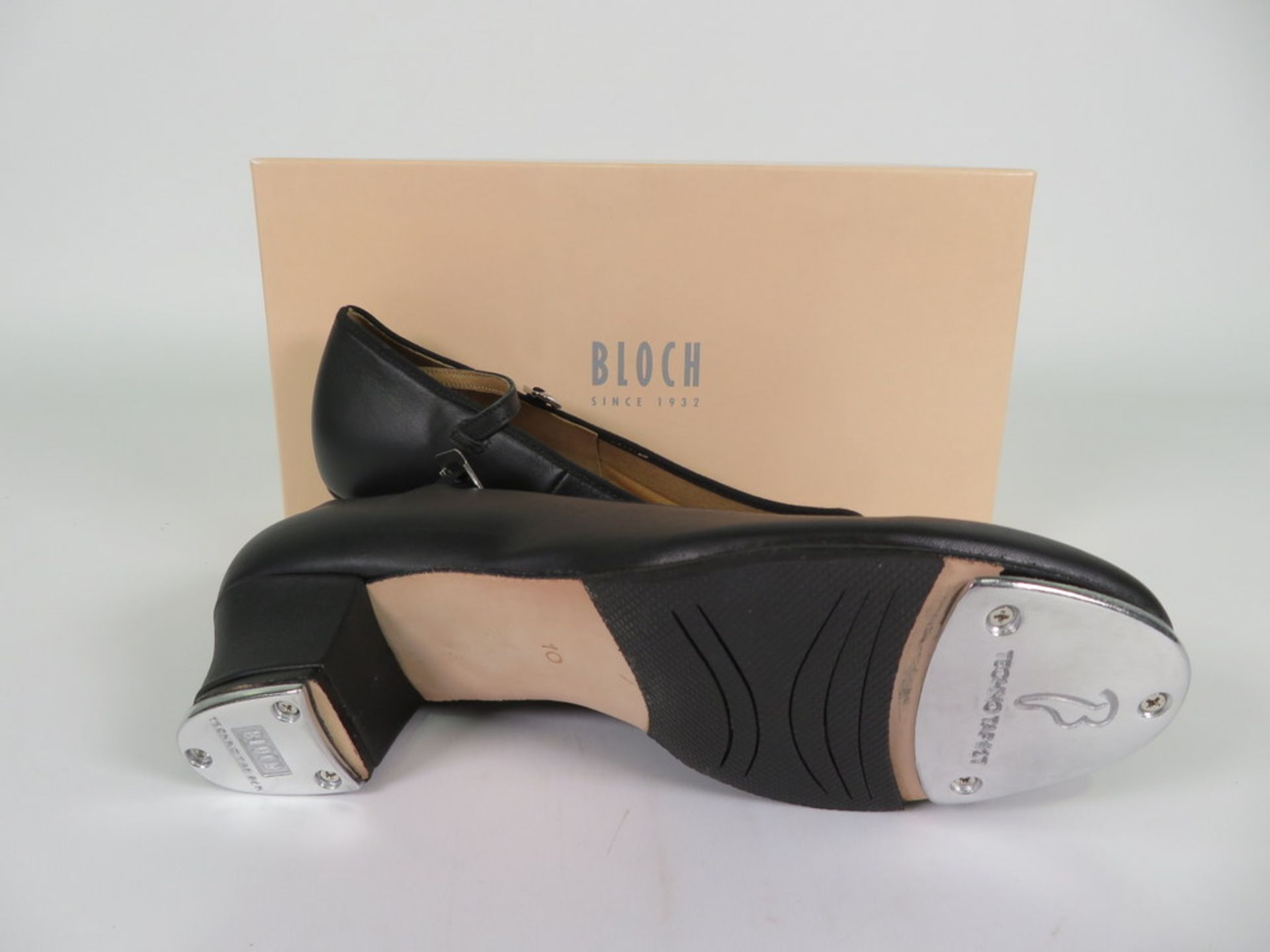 6 X PAIRS OF BLOCH SHOW-TAPPER WOMENS TAP SHOES; SO323L; BLACK; SIZE 10; BOXED - Image 2 of 3