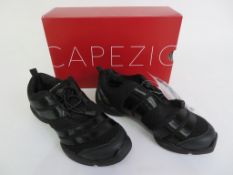 4 X PAIRS OF CAPEZIA SPIRA DANSNEAKERS; DS33; BLACK; SIZE 7; BOXED