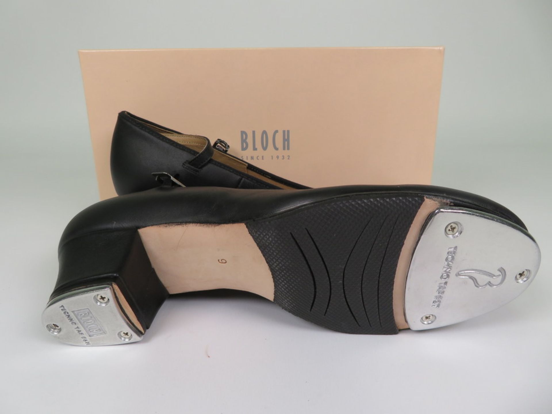 6 X PAIRS OF BLOCH SHOW-TAPPER WOMENS TAP SHOES; SO323L; BLACK; SIZE 9; BOXED - Image 2 of 3