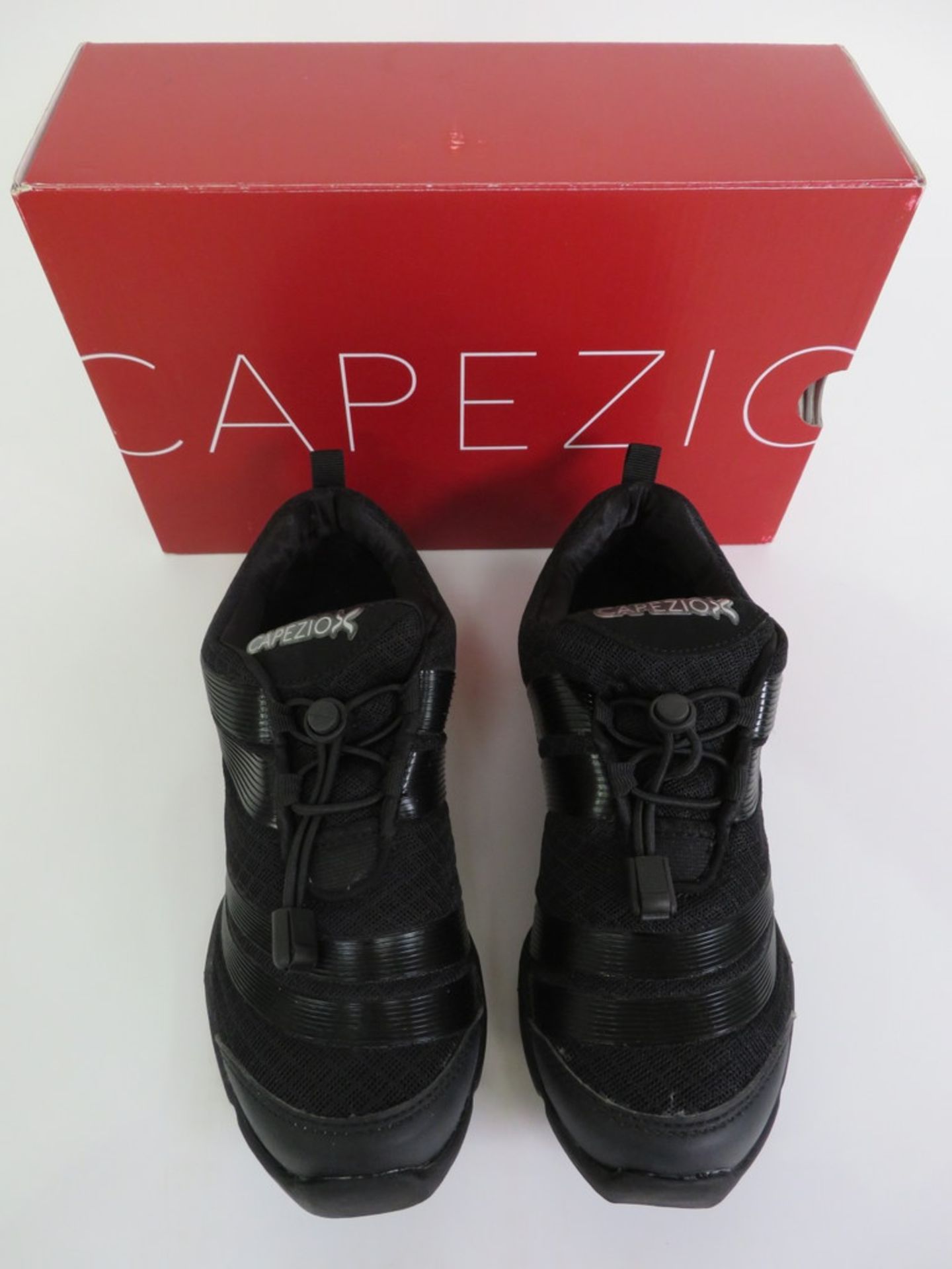 5 X PAIRS OF CAPEZIO SPIRA DANSNEAKERS; DS33; BLACK; SIZE 7M; BOXED - Image 2 of 4