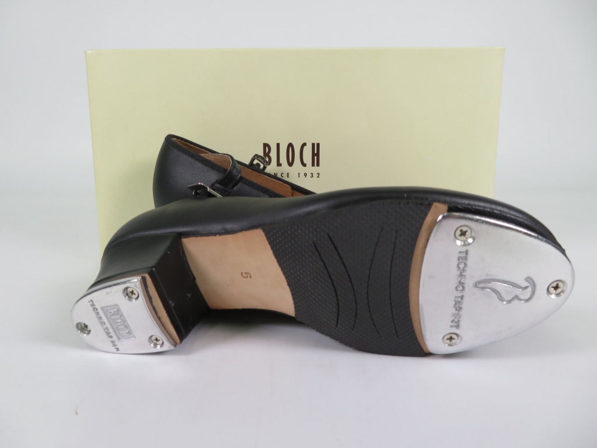 5 X PAIRS OF BLOCH SHOW-TAPPER WOMENS TAP SHOES; SO323L; BLACK; SIZE 5; BOXED - Image 2 of 3