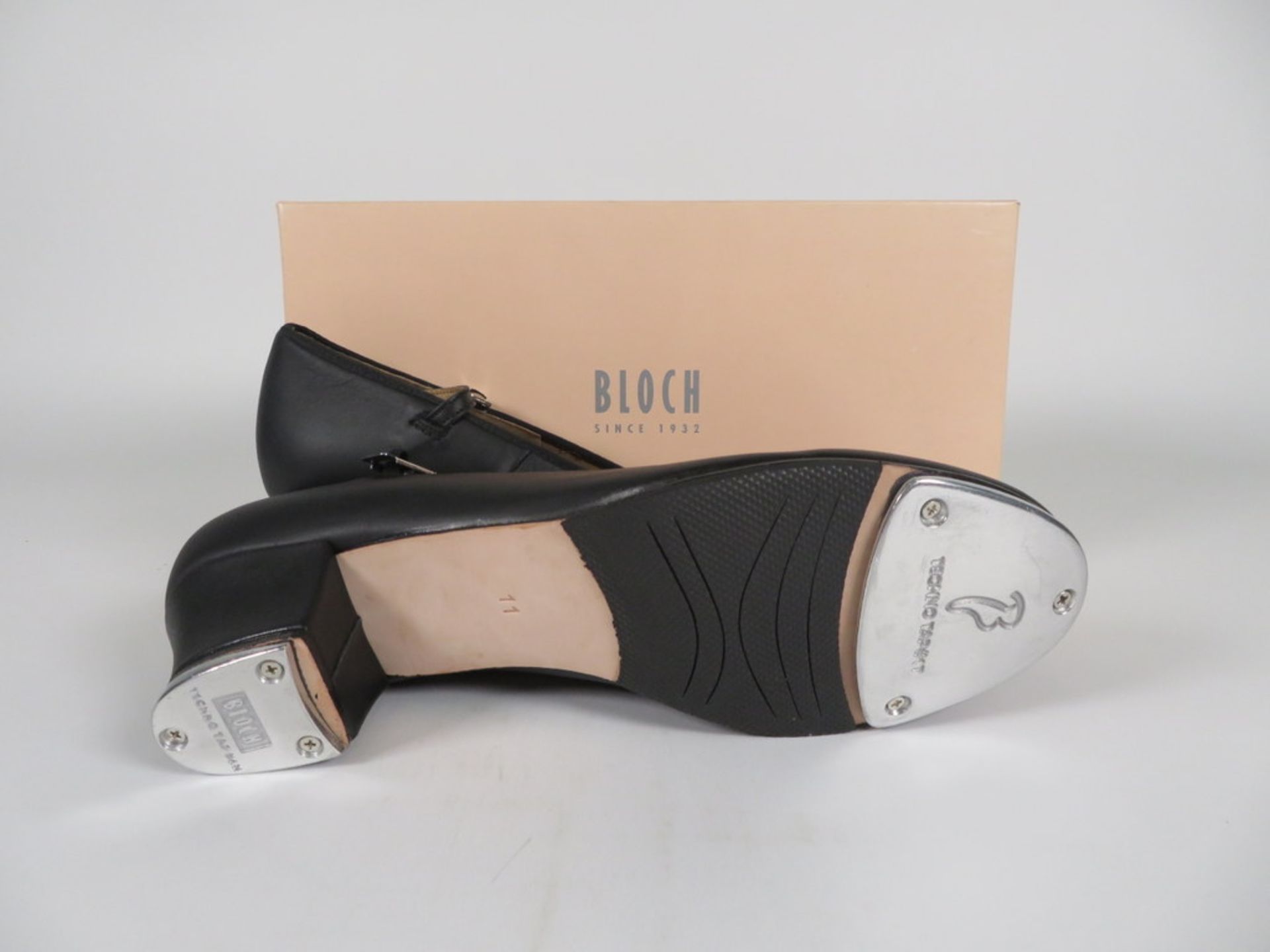 6 X PAIRS OF BLOCH SHOW-TAPPER WOMENS TAP SHOES; SO323L; BLACK; SIZE 11; BOXED - Image 2 of 3