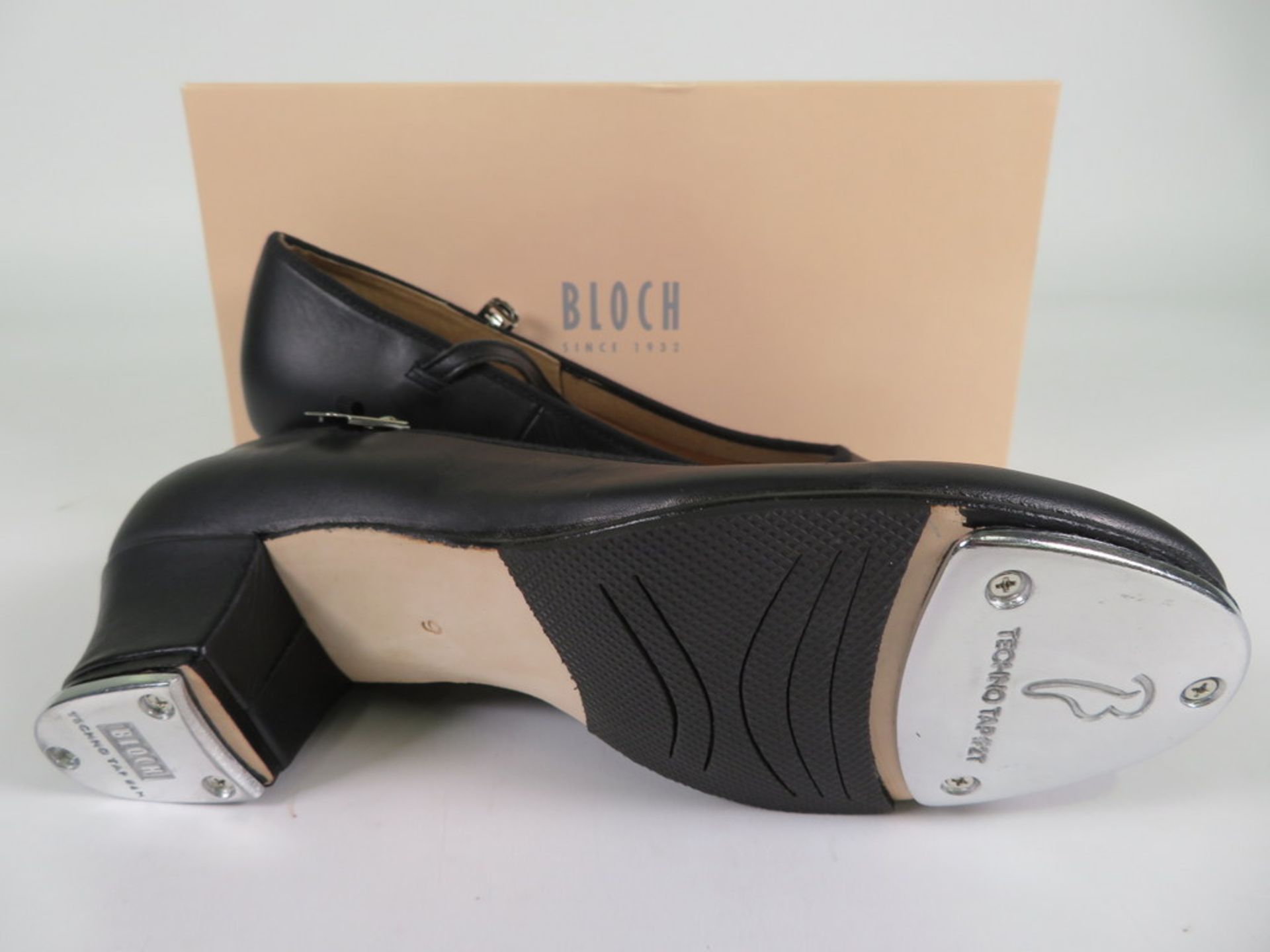 6 X PAIRS OF BLOCH SHOW-TAPPER WOMENS TAP SHOES; SO323L; BLACK; SIZE 9; BOXED - Image 2 of 3