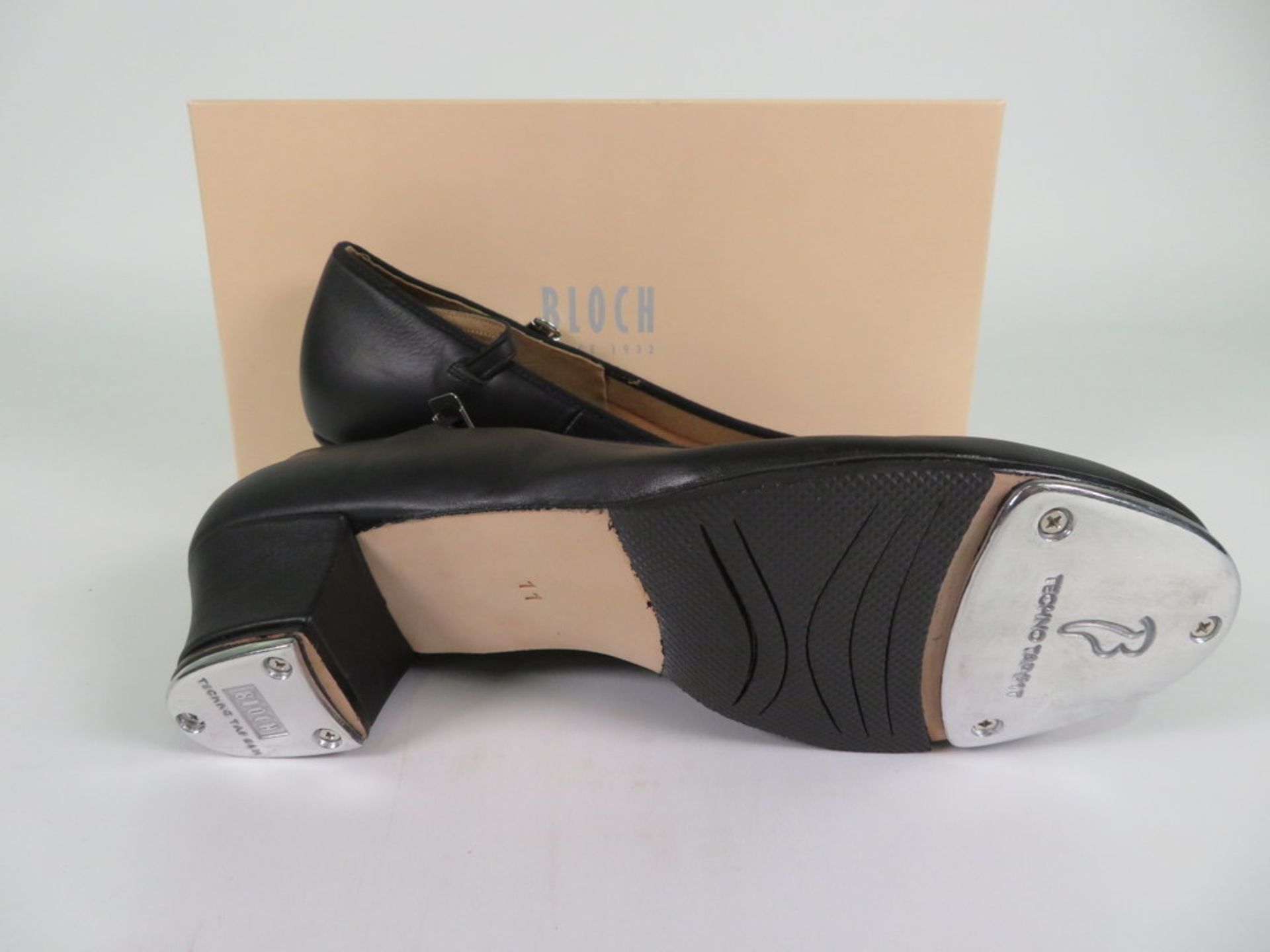 6 X PAIRS OF BLOCH SHOW-TAPPER WOMENS TAP SHOES; SO323L; BLACK; SIZE 11; BOXED - Image 2 of 3