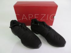 3 X PAIRS OF CAPEZIO TOGGLE SNEAKERS; DS10A; BLACK; SIZE 11 X 2, SIZE 12 X 1; BOXED
