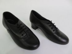 10 X PAIRS OF OXFORD LACE UP DANCE SHOES; BLACK; SIZE L6