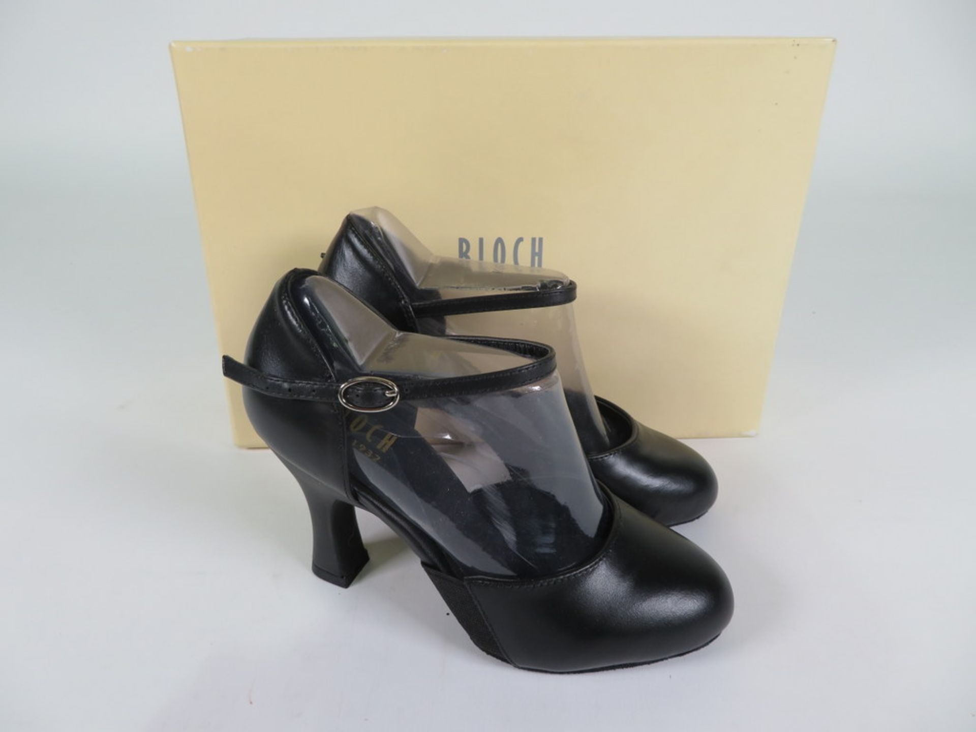 6 X PAIRS OF BLOCH GLITTER TAP SHOES; SO351G; BLACK - Image 3 of 4