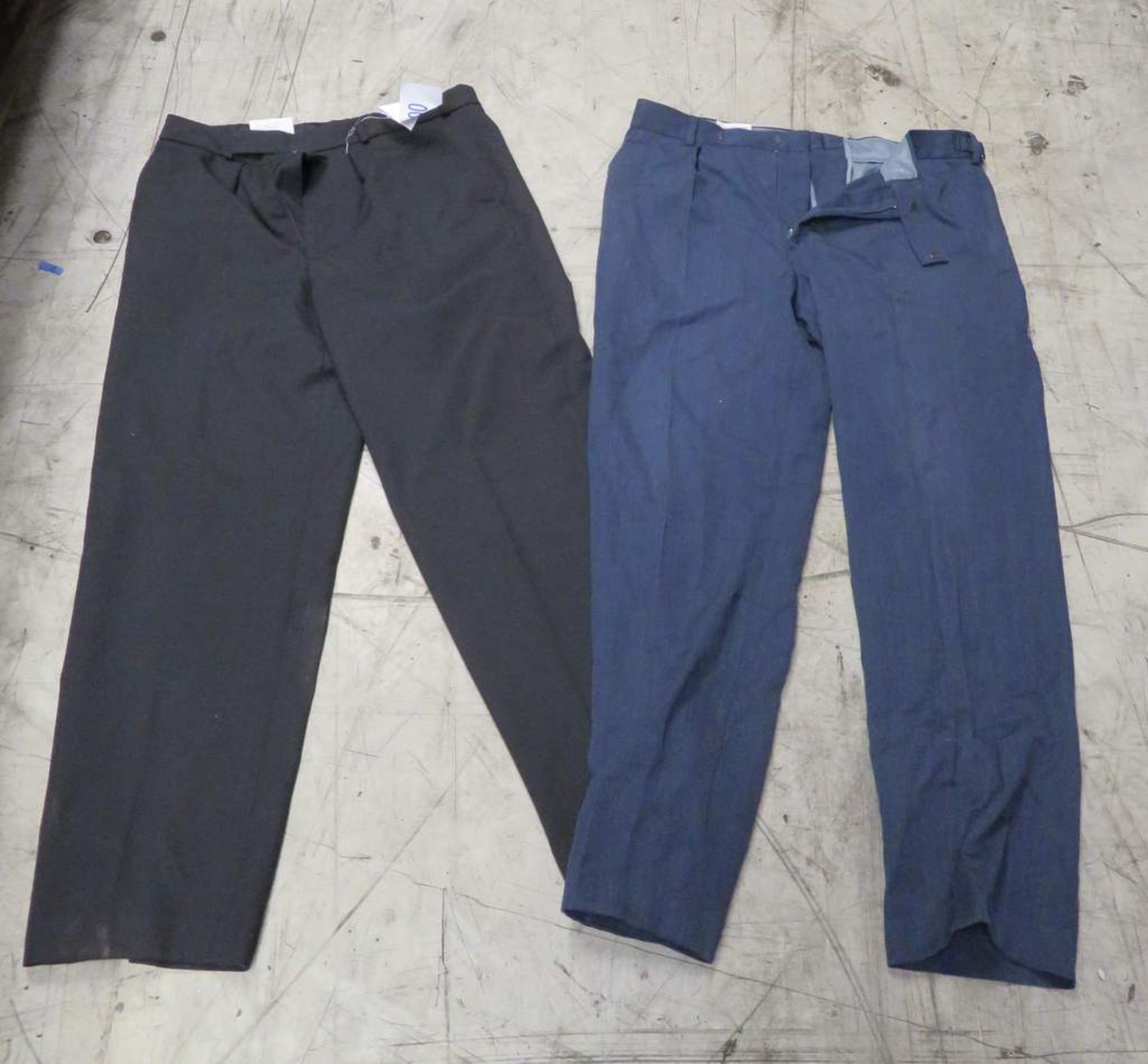 No3 & No2 Mens dress trousers black and blue - Approximately 300 - Various sizes - Image 2 of 3