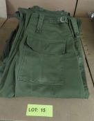 9x British Army Lightweight Green Trousers - Various sizes