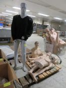 4x Shop Display Mannequins