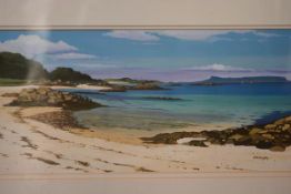 Frank Colclough (Scottish, 20th Century), "Clear Waters, Camusdarach", signed lower right,