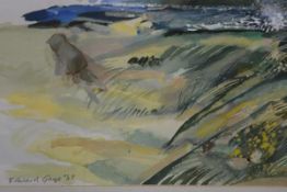 Edward Gage M.B.E., R.S.W., P.S.S.A. (Scottish, 1925-2000), "Storm Force 10, Sanna Bay", signed