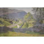 Scottish School, early 20th century, Gribun (Isle of Mull), unsigned, unfinished oil on canvas. 40cm