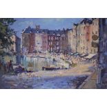 J. D. Henderson (Scottish, 20th Century), Reflections, Honfleur, signed lower left and dated (19)97,