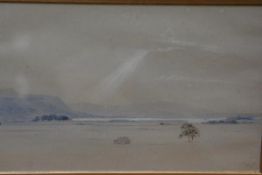 Manner of James Abbott McNeill Whistler (1834-1903), Winter Landscape, signed with butterfly