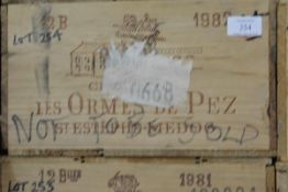 A case of Chateau Les Ormes de Pez, St. Estephe Medoc, 1982, 75cl (12)