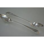 A pair of Scottish Provincial silver basting spoons, William Ferguson, Elgin, c. 1830, Old English