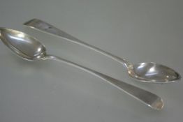 A pair of Scottish Provincial silver basting spoons, William Ferguson, Elgin, c. 1830, Old English