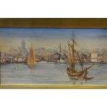 W.D. Lyell (British, fl. 1900), A View of Constantinople, signed lower right and dated 1909,